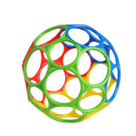 Bright Starts Oball Easy Grasp Classic Ball BPA-Free Infant Toy In Red, Yellow, Green, Blue, Age Newborn And Up, 4 Inches,074451103405