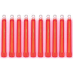 Cyalume - 9-08002 SnapLight Red Light Sticks 6 Inch Industrial Grade, Ultra Bright Glow Sticks With 12 Hour Duration (Pack Of 10),