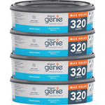 Diaper Genie Essentials Round Refill Pack Of 4 | Holds Up To 1280 Newborn Diapers | Features Unscented Continuous Film | Compatible With Diaper Genie Complete And Expressions Pails,