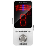 Donner Tuner Pedal, DT Deluxe Chromatic Guitar Tuner Pedal For Electric Guitar And Bass ± 1 Cent USB Or 9V Power Supply True Bypass,