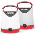 Eveready LED Camping Lantern X-250 (2-Pack), Super Bright Tent Lights, Rugged Water Resistant LED Lanterns, 100 Hour Run-time (Batteries Included), Red And Black,039800144720