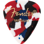 Fender Classic Celluloid Guitar Picks 351 Shape, Guitar Accessories, Confetti, Medium, 12-Pack,