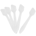 G2PLUS 100 PCS Disposable Makeup Frosted Tip Spatula, 3.2'' X 0.6'' Makeup Spatula, Cosmetic Spatula For Mixing And Sampling, Facial Stick Applying The Mask, Clay Mask, Peel Pask, Serum Polypropylene,