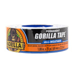 Gorilla All Weather Outdoor Waterproof Duct Tape, UV And Temperature Resistant, 1.88 X 25 Yd, Black, (Pack Of 1),