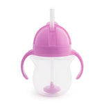 Munchkin Click Lock Weighted Straw Cup, 7 Ounce, Orange, Pack Of 1,735282108419