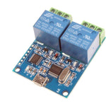 NOYITO 2-Channel Micro USB Relay Module USB Smart Control Switch USB Intelligent Control Switch (2-Channel Micro USB),