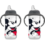 NUK Mickey Mouse Large Learner Cup 10oz 2pk BPA Free, Spill Proof Sippy Cup,885131701060