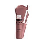 NYX PROFESSIONAL MAKEUP Butter Gloss, Non-Sticky Lip Gloss - Cinnamon Roll (Dusty Nude Mauve),