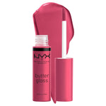 NYX PROFESSIONAL MAKEUP Butter Gloss, Non-Sticky Lip Gloss - Strawberry Cheesecake (Warm Pink),
