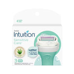 Schick Intuition Sensitive Care 4 Blades 3 Cartridges For Women,6937266700785