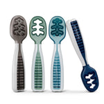 NumNum Baby Spoons Set, Pre-Spoon GOOtensils For Kids Aged 6+ Months - First Stage, Baby Led Weaning (BLW) Spoon - Self Feeding, Silicone Toddler Food Utensils - 4 Spoons, Beach Picnic,850055392021