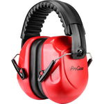 ProCase Noise Reduction Ear Muffs, Sound Proof Ear Protection, NRR 28dB Noise Cancelling Headphones For Adults Kids Autism, Hearing Protection For Shooting Gun Range Mowing -Pure Red,