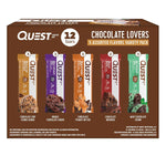 Quest Nutrition Chocolate Lovers Variety Pack, High Protein, Low Carb, Gluten Free, Keto Friendly, 12 Count,