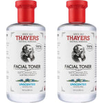 THAYERS Alcohol-Free, Hydrating, Unscented Witch Hazel Facial Toner With Aloe Vera Formula, Vegan, Dermatologist Tested And Recommended, 12 Oz (Pack Of 2),