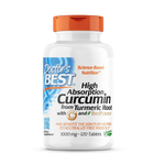 Doctor's Best High Absorption Curcumin Turmeric Root 1000mg 120 Tablets,753950001954