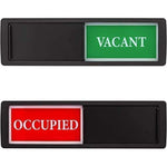 Vacant Occupied Office Sign, Occupied Sign For Bathroom Door, Privacy Sign For Home Restroom Conference Room, Occupied Vacant Sign For Restaurant Hotel Hospital, 7'' X 2'' - Black,717484010295
