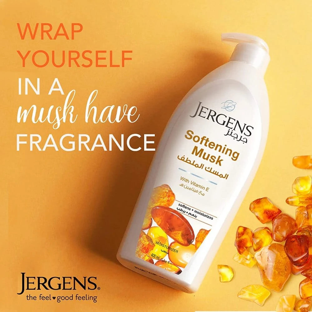 Jergens Softening Musk Vitamin E Moisturizer 400ml