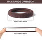 Bessrung 100 Pcs Thick Seamless Brown Hair Ties, Ponytail Holders Hair Accessories No Damage For Thick Hair (Natural Colors)