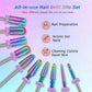 10Pcs Nail Drill Bits Sets, Depvko Professional Tungsten Carbide Drill Bit For Nails, 3/32 Inch Electric Bits Acrylic Gel Nails Polishing Cuticle Remover Tools For Manicure Pedicure Salon Home,