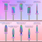 10Pcs Nail Drill Bits Sets, Depvko Professional Tungsten Carbide Drill Bit For Nails, 3/32 Inch Electric Bits Acrylic Gel Nails Polishing Cuticle Remover Tools For Manicure Pedicure Salon Home,