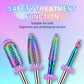 10Pcs Nail Drill Bits Sets, Depvko Professional Tungsten Carbide Drill Bit For Nails, 3/32 Inch Electric Bits Acrylic Gel Nails Polishing Cuticle Remover Tools For Manicure Pedicure Salon Home,