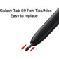 Galaxy Tab S9 S Pen Tips, 10 Pcs, Black, Soft Nibs with Tools, Compatible with Tab S9/S9+/Ultra/FE, Easy Replace