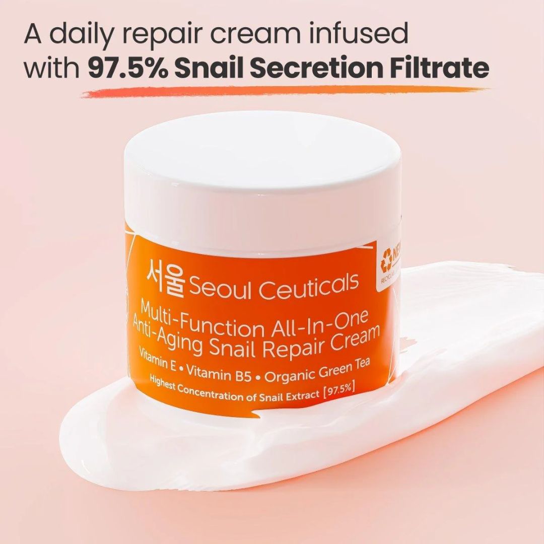 Seoul Ceuticals Korean Skin Care Anti-Aging Snail Repair Cream 60ml