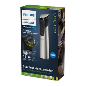 Philips Norelco Multigroom 7000 MG7910/49 Gray Wet & Dry Trimmer For Face, Head & Body