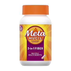 Metamucil 3-In-1 Psyllium Fiber 170 Capsules