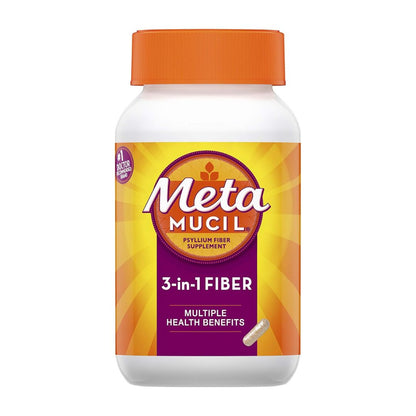 Metamucil 3-In-1 Psyllium Fiber 170 Capsules