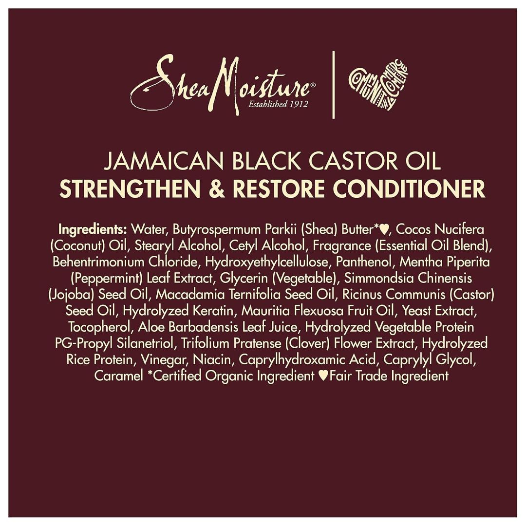 Shea Moisture Jamaican Black Castor Oil Strengthen & Restore Conditioner 384ml,764302215592