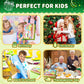 Yeeammk 13-Piece Montessori Kitchen Toy Set, Real Cooking Toys with Safe Knives, Cutting Board, and Utensils for Toddlers & Kids