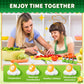 Yeeammk 13-Piece Montessori Kitchen Toy Set, Real Cooking Toys with Safe Knives, Cutting Board, and Utensils for Toddlers & Kids