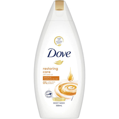 Dove Restoring Care Castor Oil Body Wash 500ml