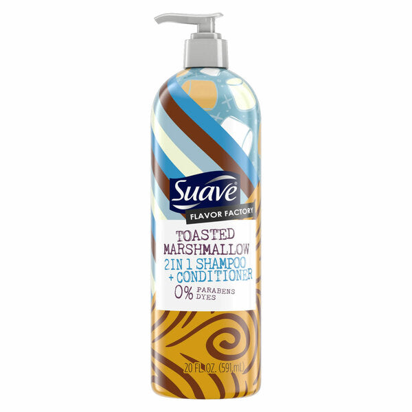 Suave Flavor Factory Toasted Marshmallow 2-In-1 Shampoo + Conditioner 591ml,079400460608