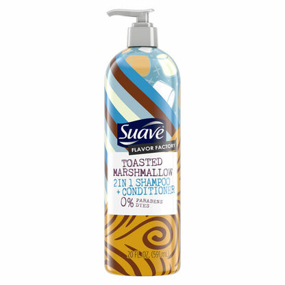 Suave Flavor Factory Toasted Marshmallow 2-In-1 Shampoo + Conditioner 591ml