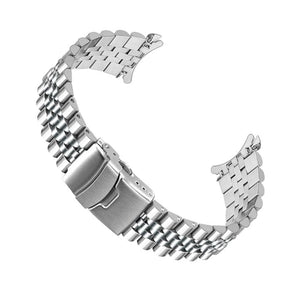 SINAIKE Stainless Steel 20mm Silver Watch Band