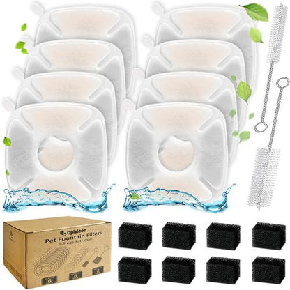 Cat Fountain Filters 18 Pack Compatible with Veken 95oz 2.8L Pet Fountain Filter for Cats and Dogs