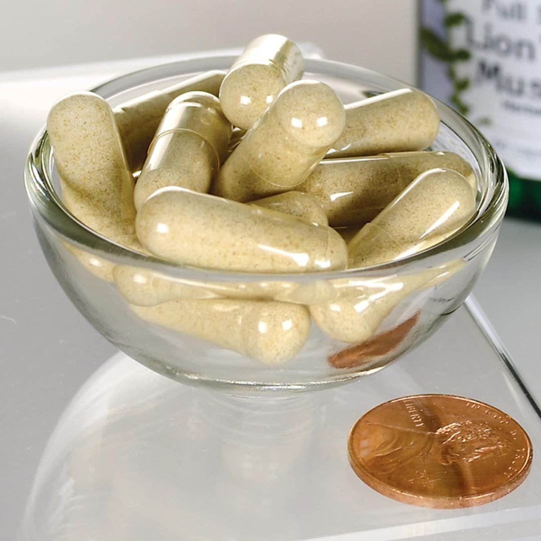 Swanson Lion's Mane Mushroom 500mg 60 Veg Capsules,087614110967