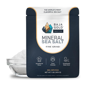 Baja Gold Fine Grind Mineral Sea Salt 454g (300+ Servings)