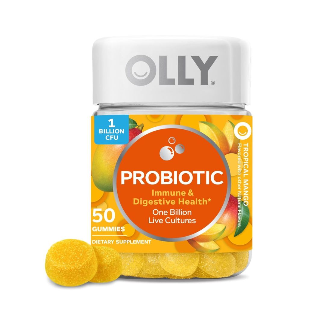 OLLY Probiotic Tropical Mango Flavor 50 Gummies