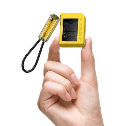Sharge Disk SD001 10Gbps USB C 3.2 Gen 2 Yellow SSD Enclosure Protective Case