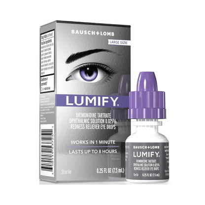 Lumify Brimonidine Tartrate Ophthalmic Solution 0.025% Redness Reliever Eye Drops 2.5ml
