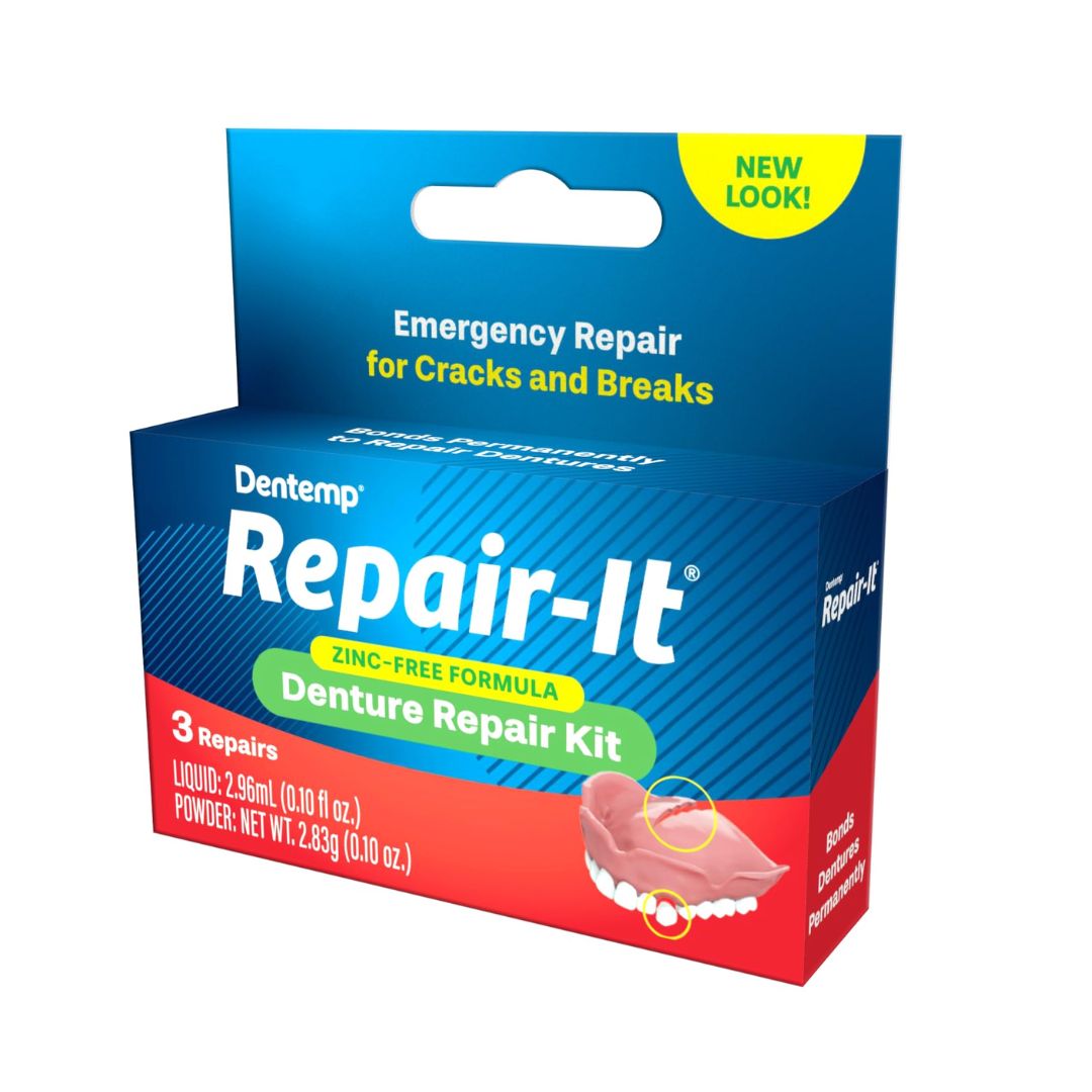 Dentemp Repair-It Denture Repair Kit 3 Repairs,372494101915