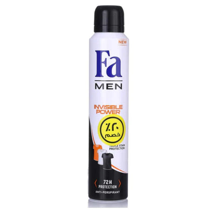 FA Men Invisible Power Antiperspirant Spray For Him 200ml