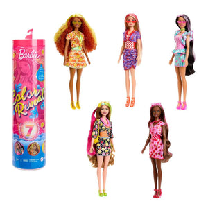 Mattel Barbie Color Reveal Doll 7 Accessories For Kids 3+ Years