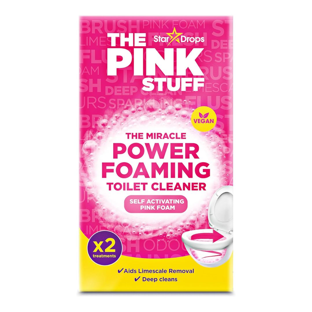StarDrops The Pink Stuff Miracle Power Foaming Toilet Cleaner (Pack Of 2) 100g Each