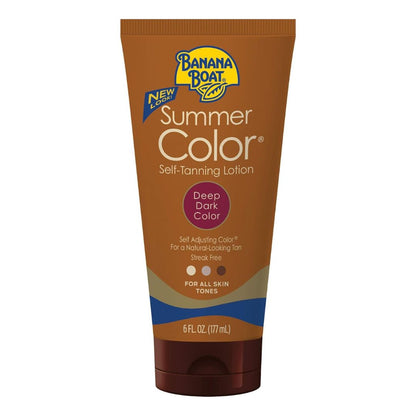 Banana Boat Summer Color Deep Dark Self Tanning Lotion For All Skin Tones 177ml