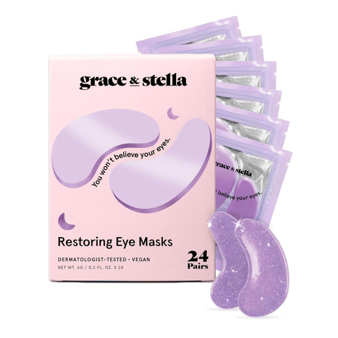 Grace & Stella Restoring Purple Under Eye Masks 24 Pairs 6g Each