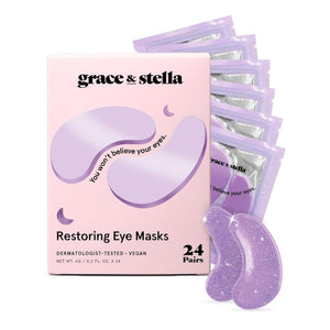 Grace & Stella Restoring Purple Under Eye Masks 24 Pairs 6g Each